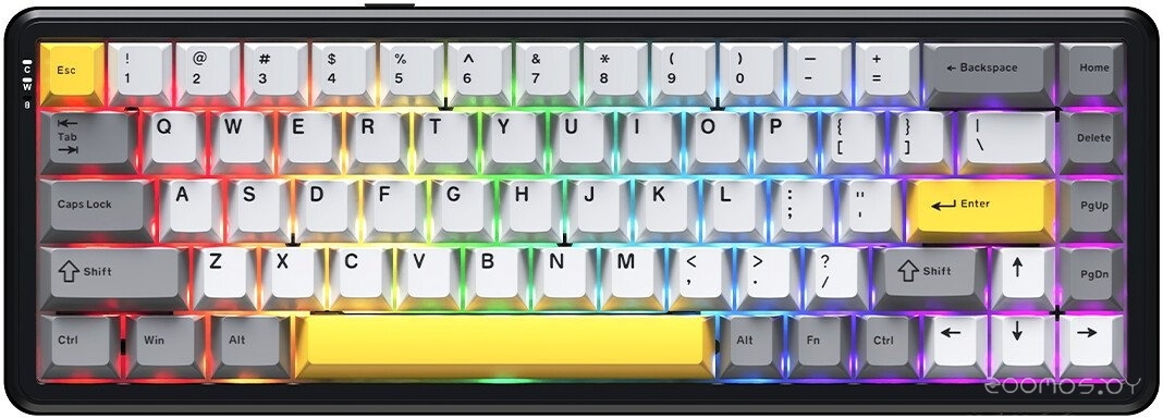 AK680 Max (8+1K) (черный/серый/желтый)