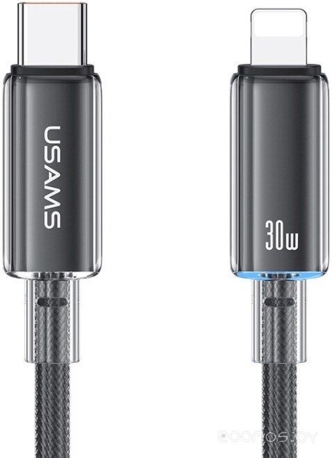 US-SJ659 USB Type-С - Lightning (1.2 м, черный)