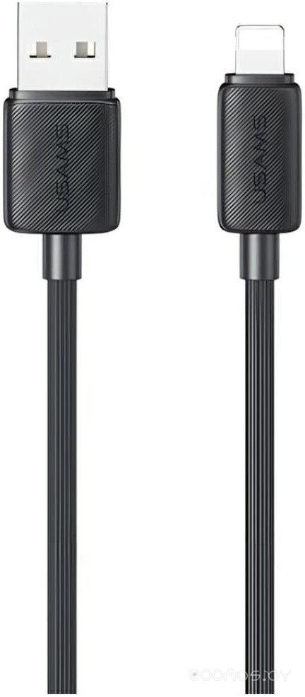US-SJ689 USB Type-A - Lightning (1 м, черный)