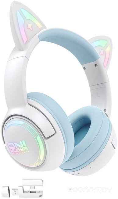 GT838 Cat Ear (белый/голубой)