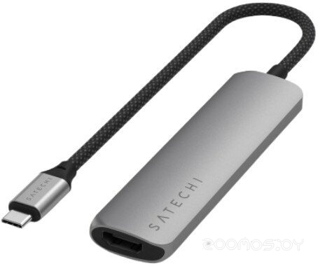 4-in-1 USB-C Slim Multiport Adapter 4K ST-P4SM (серый)