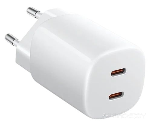 45W Nano Turbo Charging Power Adapter (2 Port) (white) (MDY-19-EG) (BHR087OEU)