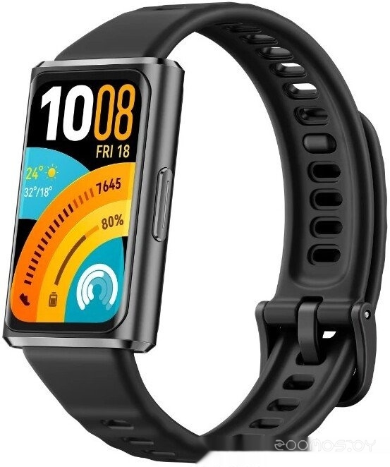 Band 11 Pro (черный, с черным силиконовым ремешком, международная версия)
