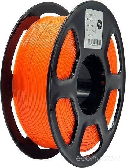PETG (1.75мм, 1кг, оранжевый прозрачный)