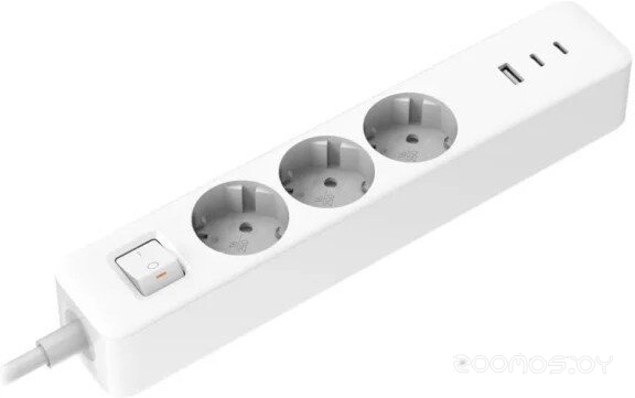 Mi Power Strip 20W 2C1A XMCXB01EU (USB Type-A + 2 USB Type-C, белый, международная версия)