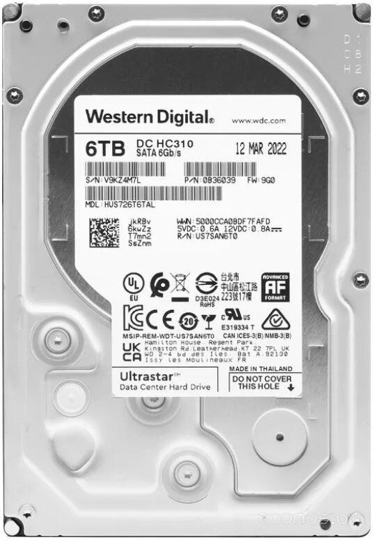 DC HC310 6TB HUS726T6TAL4200