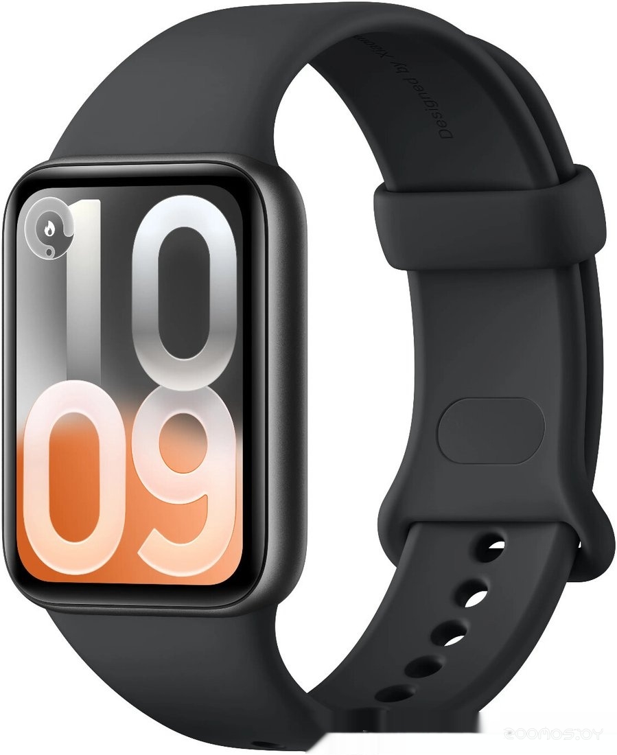 Smart Band 10 Pro M2552B1 (черный, с черным силиконовым ремешком, международная версия)