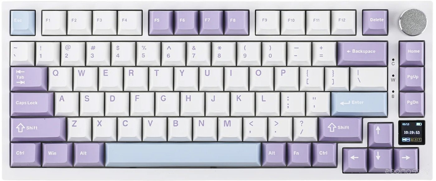AK820 Pro (белый/фиолетовый, Ajazz Flying Fish)