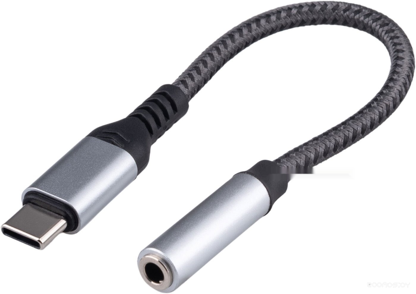 CCA-UC3.5F-AL USB Type-C - 3.5 Jack (0.15 м, серебристый/черный)