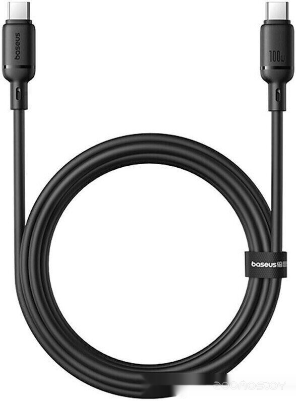 Silky Series Fast Charging Cable 100W USB Type-C - USB Type-C (2 м, черный)