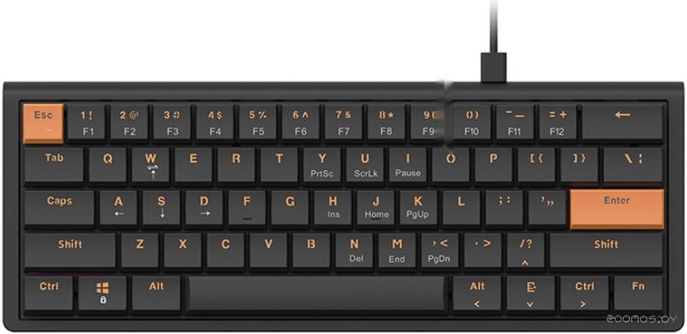 NKL61 (черный/оранжевый, Low Profile Switch)