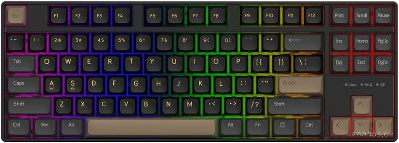 AK870 MC (серый/черный/желтый, Ajazz Daydream)