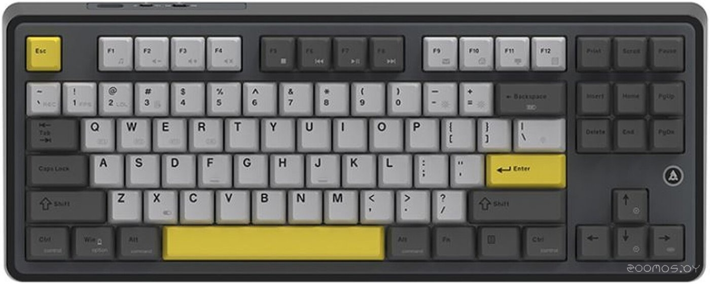AK870 Without Screen (черный/серый/желтый, Ajazz Gift)