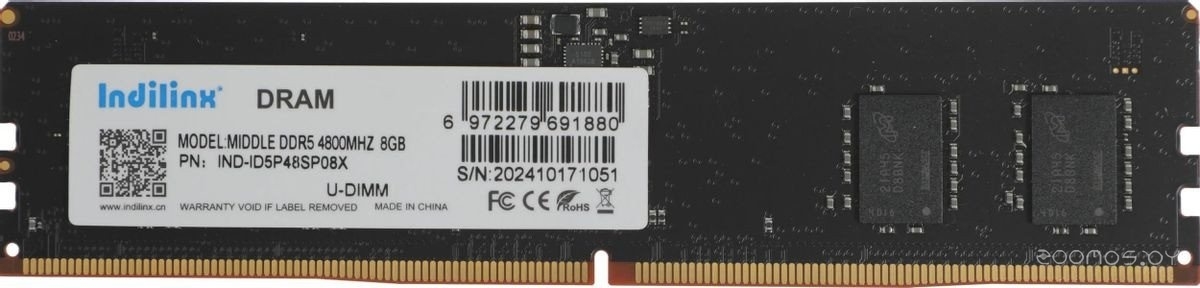 8ГБ DDR5 4800 МГц IND-ID5P48SP08X