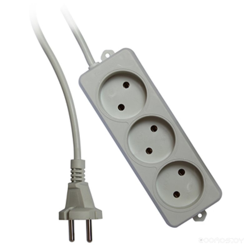 3 розетки, белый, 5 м (EL-NL3-W-5)