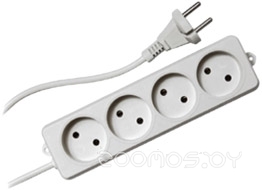 4 розетки, белый, 2 м (EL-NL4-W-2)