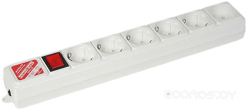 6 розеток, серый, 5 м (SPG(5+1)-B-15)