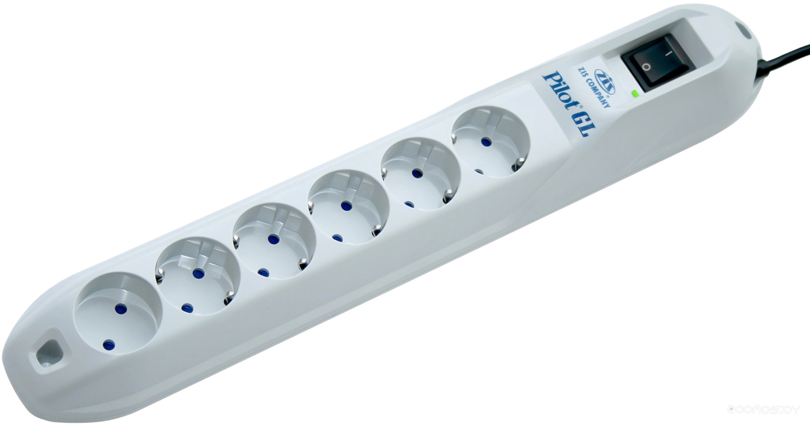 Pilot GL 6 розеток, 5 м, белый