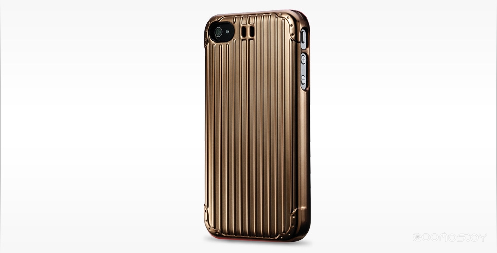 Traveler Suitcase for iPhone 4S/4 Gold