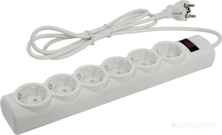 6 розеток, 1.8 м, белый (DFS 151)