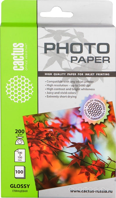 Глянцевая A6 200 г/кв.м. 100 листов (CS-GA6200100)