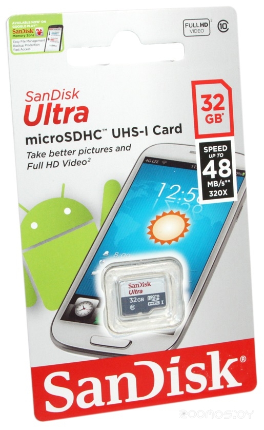 Ultra microSDHC Class 10 UHS-I 48MB/s 32GB