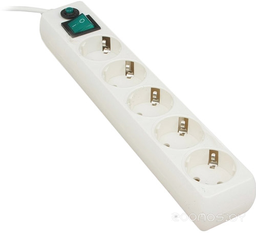 5 розеток, белый, 1.4 м (EHLW-5)