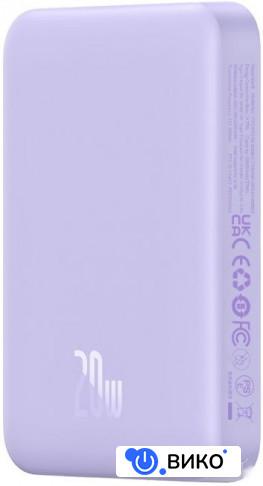 Magnetic Mini Air Wireless Fast Charge Power Bank 20W 10000mAh (голубой), фото 2