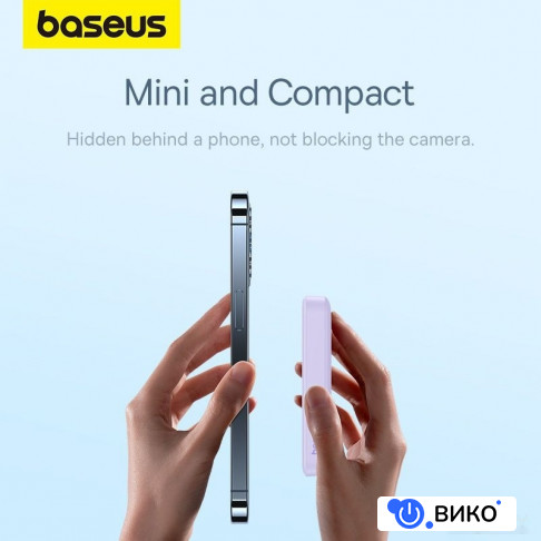 Magnetic Mini Air Wireless Fast Charge Power Bank 20W 10000mAh (голубой), фото 8