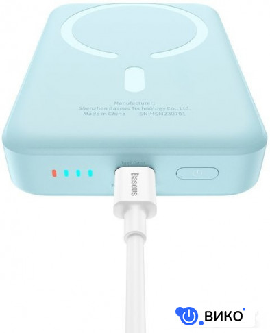 Magnetic Mini Air Wireless Fast Charge Power Bank 20W 10000mAh (голубой), фото 20