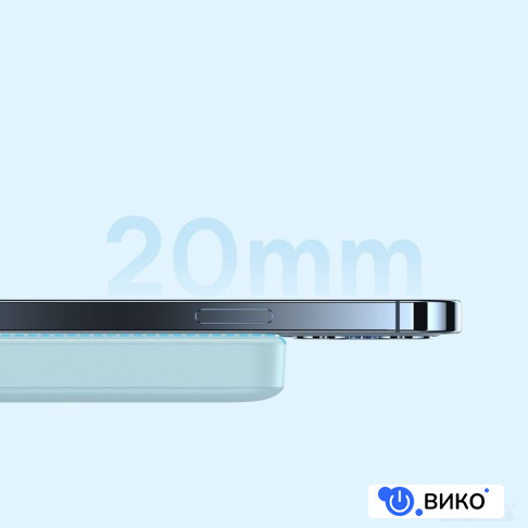 Magnetic Mini Air Wireless Fast Charge Power Bank 20W 10000mAh (голубой), фото 29
