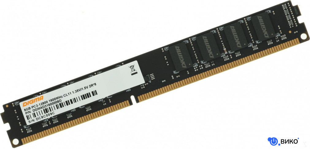 8ГБ DDR3 1600МГц DGMAD31600008D, фото 1