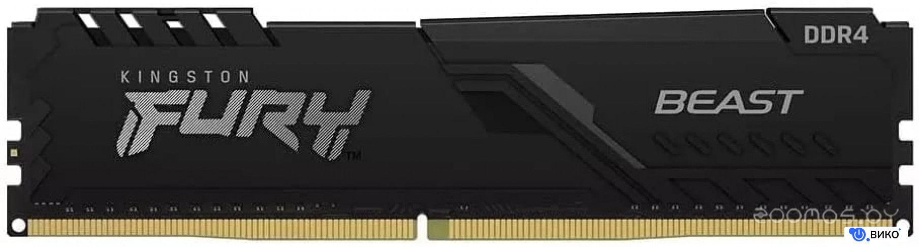 FURY Beast 2x32GB DDR4 PC4-25600 KF432C16BBK2/64, фото 3