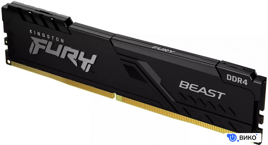 FURY Beast 2x32GB DDR4 PC4-25600 KF432C16BBK2/64, фото 4