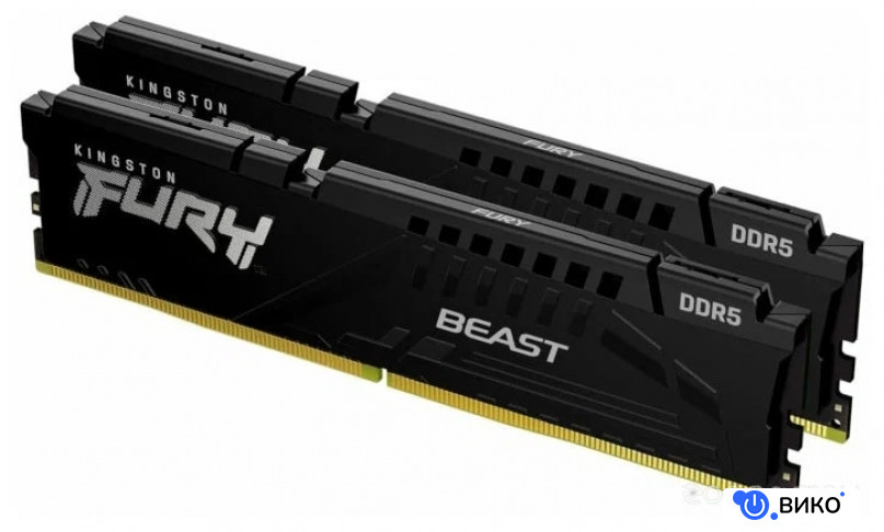 FURY Beast 2x32ГБ DDR5 5200МГц KF552C40BBK2-64, фото 1