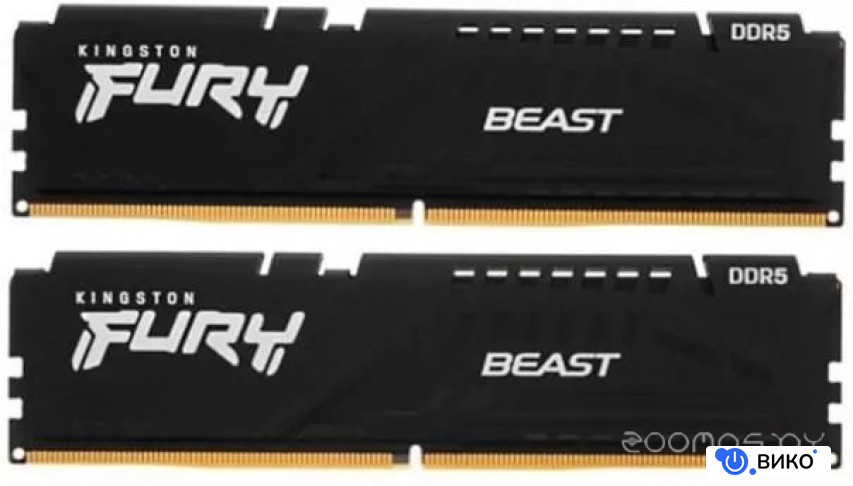 FURY Beast 2x32ГБ DDR5 5200МГц KF552C40BBK2-64, фото 2