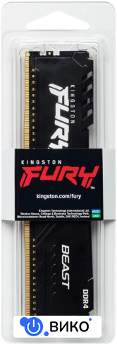 FURY Beast 32GB DDR4 PC4-25600 KF432C16BB/32, фото 2