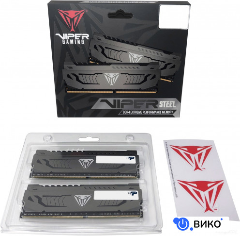 Viper Steel 2x8GB DDR4 PC4-24000 PVS416G300C6K, фото 4