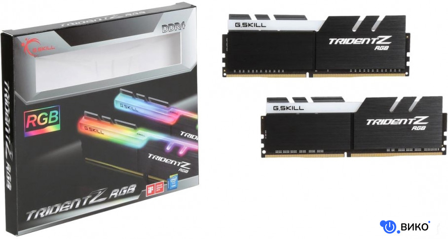 Trident Z RGB 2x16GB DDR4 PC4-32000 F4-4000C18D-32GTZR, фото 1