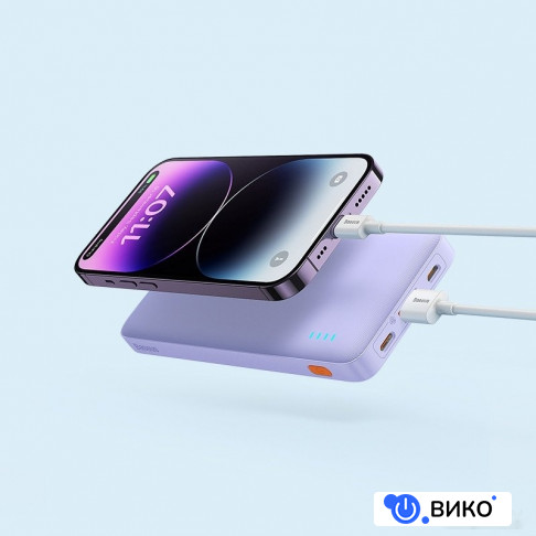 Airpow Fast Charge Power Bank 20W 10000mAh (сиреневый), фото 8