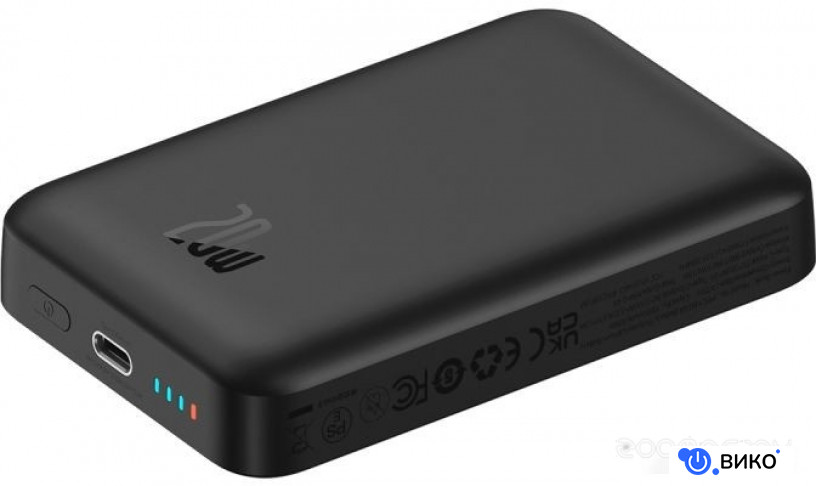 Magnetic Mini Air Wireless Fast Charge Power Bank 20W 10000mAh (черный), фото 6