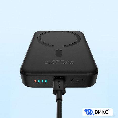 Magnetic Mini Air Wireless Fast Charge Power Bank 20W 10000mAh (черный), фото 22