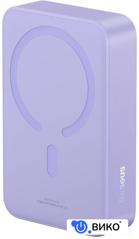 Magnetic Mini Wireless Fast Charge Power Bank 20W 20000mAh (сиреневый), фото 1