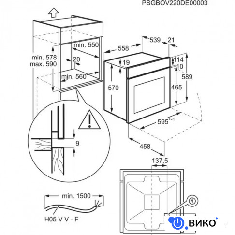 SurroundCook FLEX 600 EOF3H50BK, фото 12