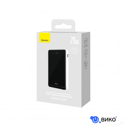 Magnetic Bracket Wireless Power Bank 20W 10000mAh (белый), фото 2
