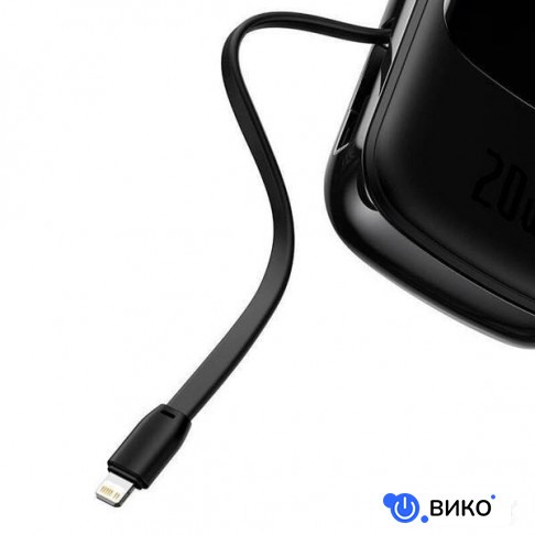 Qpow Pro Digital Display Fast Charge 10000mAh 20W (черный), фото 1