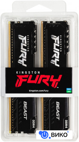 FURY Beast 2x4GB DDR4 PC4-21300 KF426C16BBK2/8, фото 6