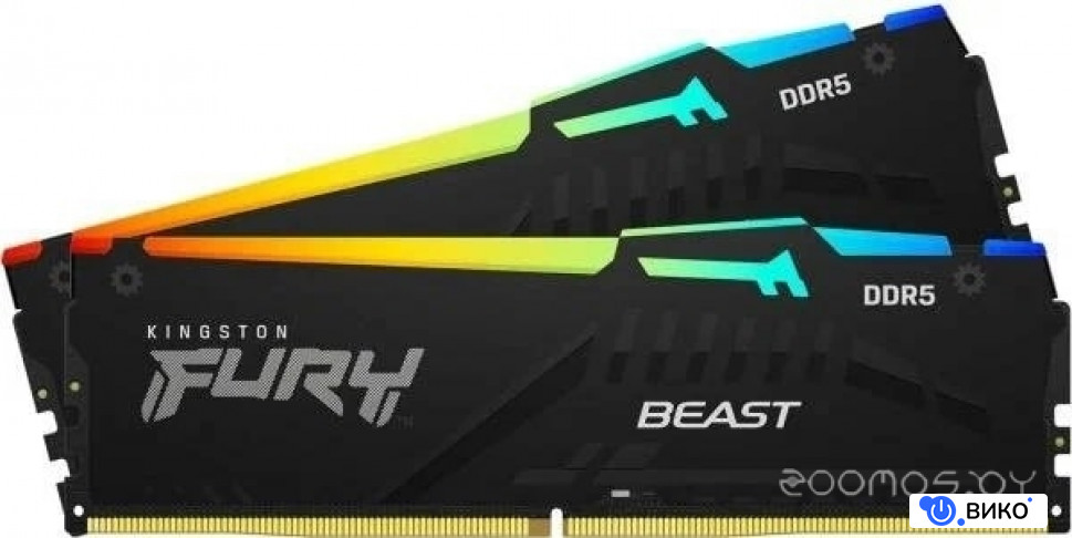 FURY Beast RGB 2x16ГБ DDR5 5600 МГц KF556C40BBAK2-32, фото 2