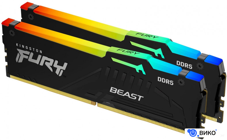 FURY Beast RGB 2x16ГБ DDR5 5600 МГц KF556C40BBAK2-32, фото 3
