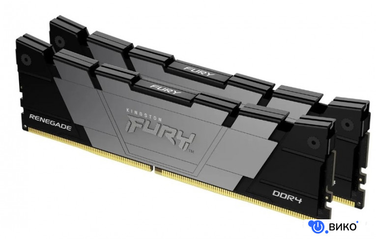 FURY Renegade 2x32ГБ DDR4 3200 МГц KF432C16RB2K2/64, фото 2